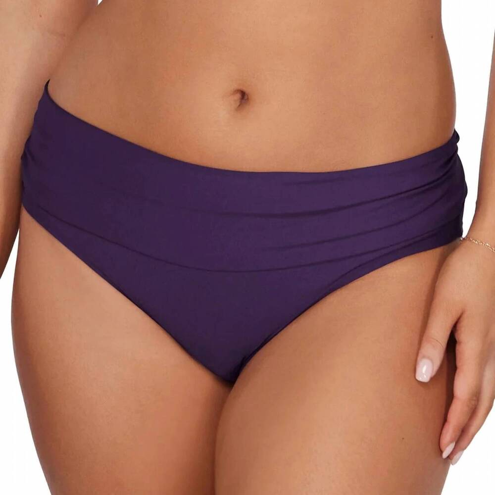 NEW SUNSETS INC. unforgettable bikini bottom in paradise plum